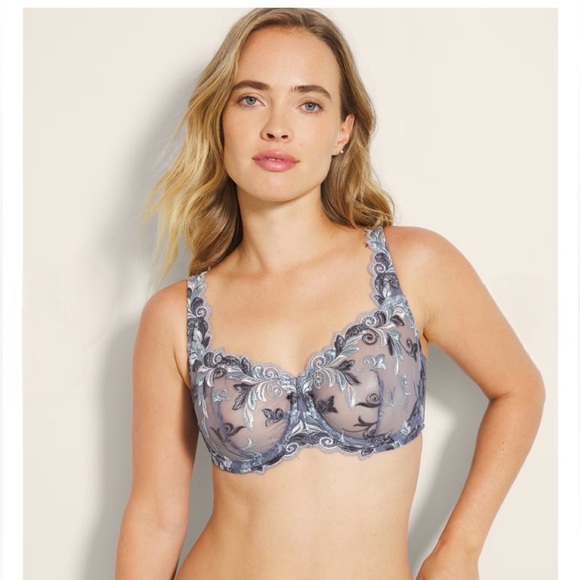 NWT Soma Sensuous Lace Unlined Ballonet Underwire Bra 34 D Mochaccino #0545 - Picture 11 of 14